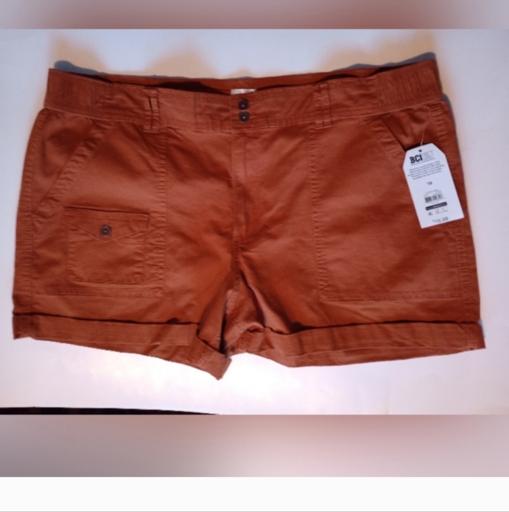Time and Tru Gingerbread Brown Plus Size Cotton Viscose SZ 18 New with T…